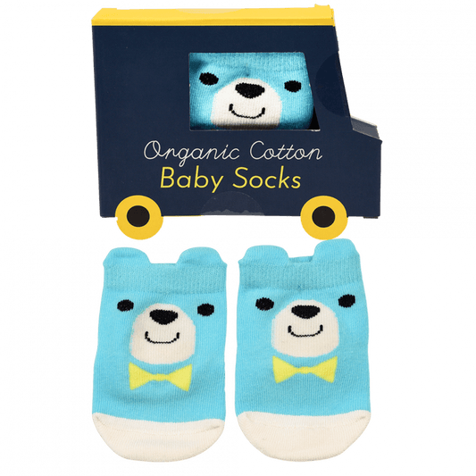 Blue Bear Baby Socks - Set of 1