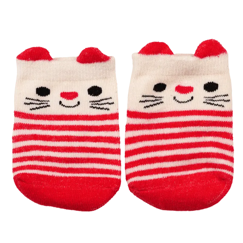 Rex London - Pair of baby socks - Red cat