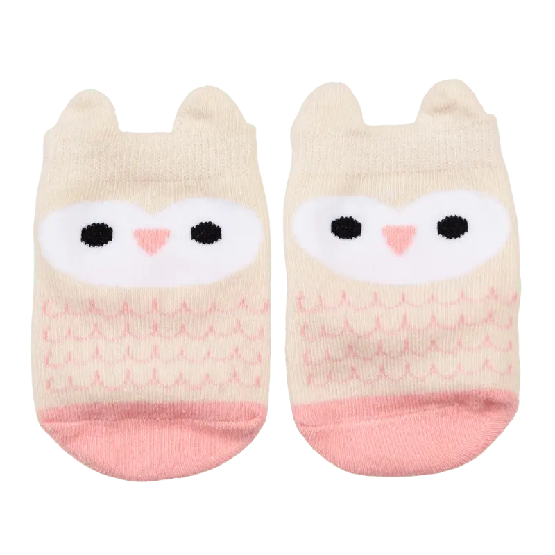 Rex London - Pair of baby socks - Pink owl