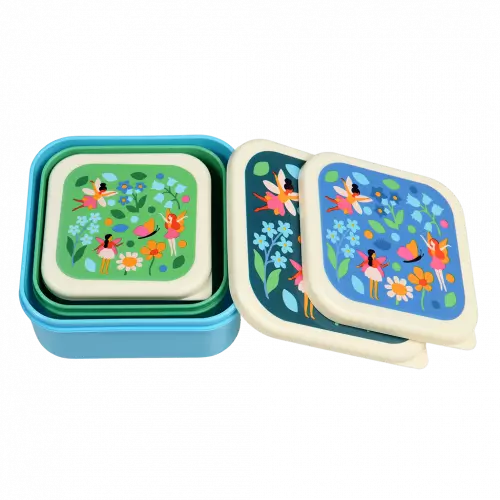 Fairies in the Garden Snack Boxes (Set of 3)