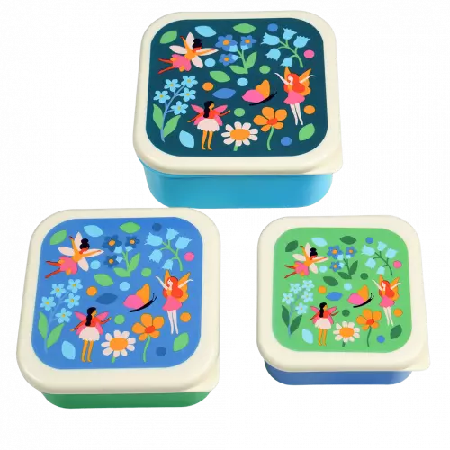 Fairies in the Garden Snack Boxes (Set of 3)