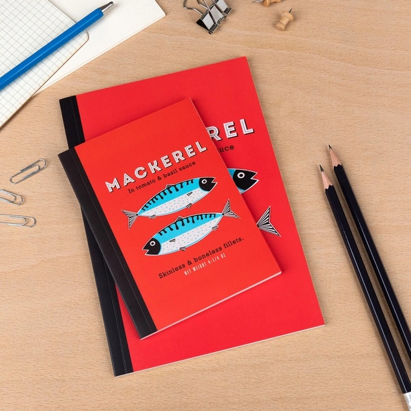 Rex London - A6 notebook - Fish MACKEREL