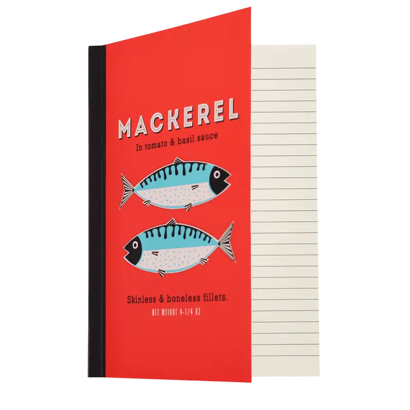 Rex London - A5 notebook - Fish MACKEREL