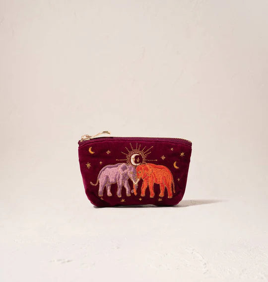 Elizabeth Scarlett Enchanted Elephant Coin Purse - Ruby
