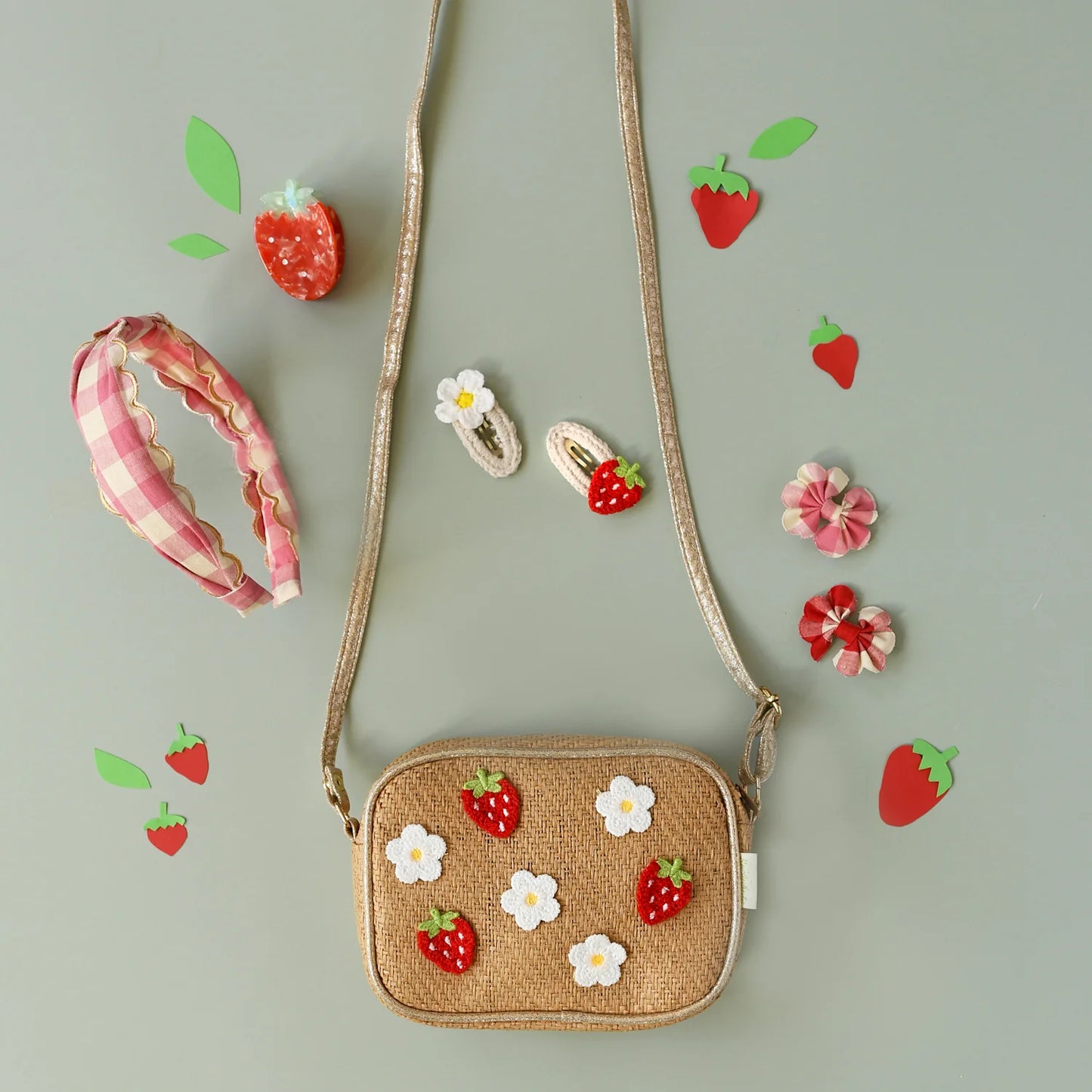 Rockahula Crochet Daisy and Strawberry Clips
