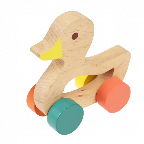 Wooden Duck Push Along Toy