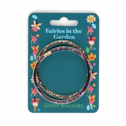 Fairies In The Garden Glitter Bracelets (Set of 2)