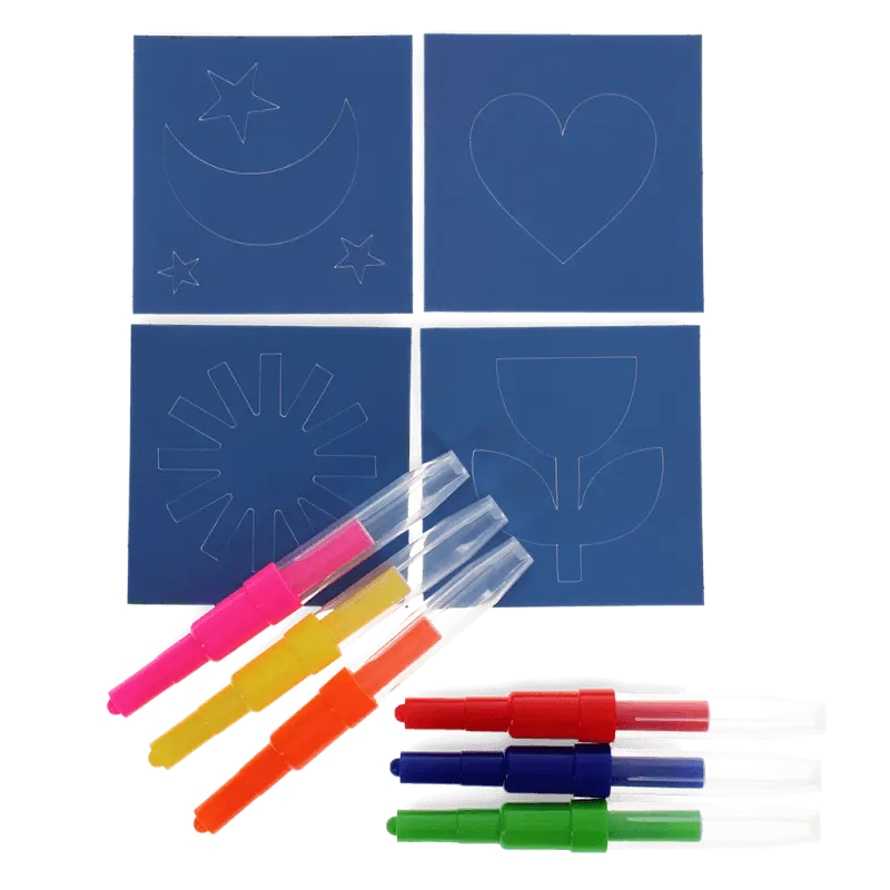 Rex London - Magic rainbow coloured blow pens
