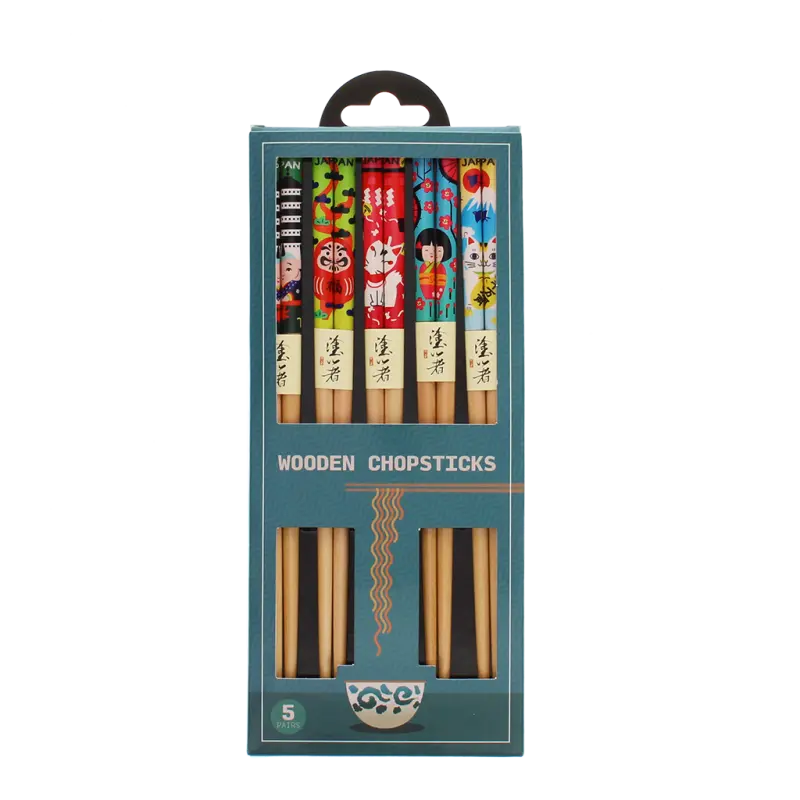 Rex London - Wooden chopsticks (pack of 5 pairs) - Japanese heritage