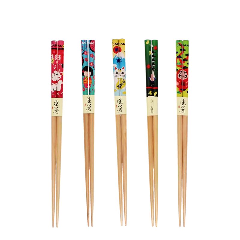 Rex London - Wooden chopsticks (pack of 5 pairs) - Japanese heritage