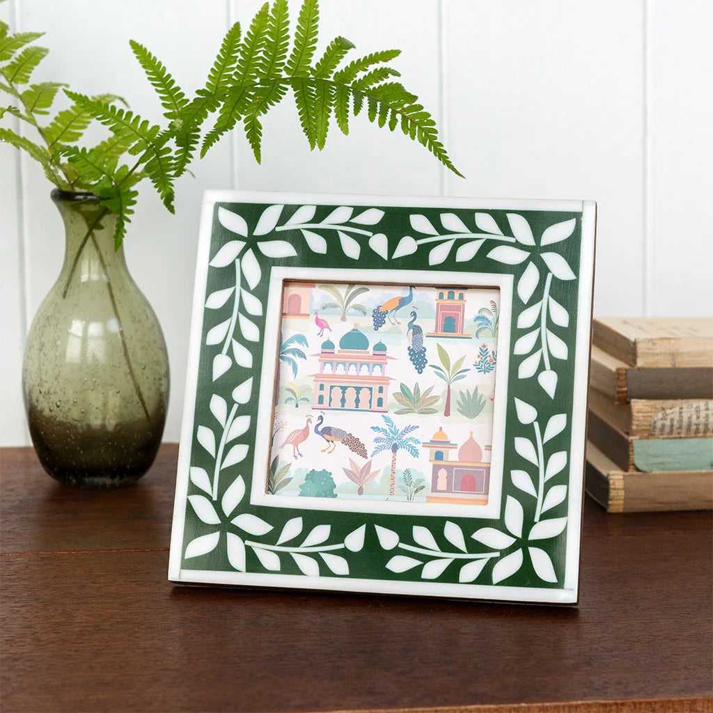 Rex London - Square Resin Picture Frame (Green)