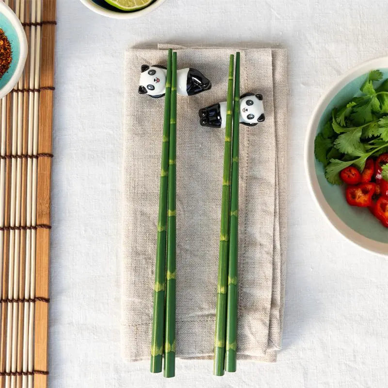Rex London - Chopsticks and rests set - Panda