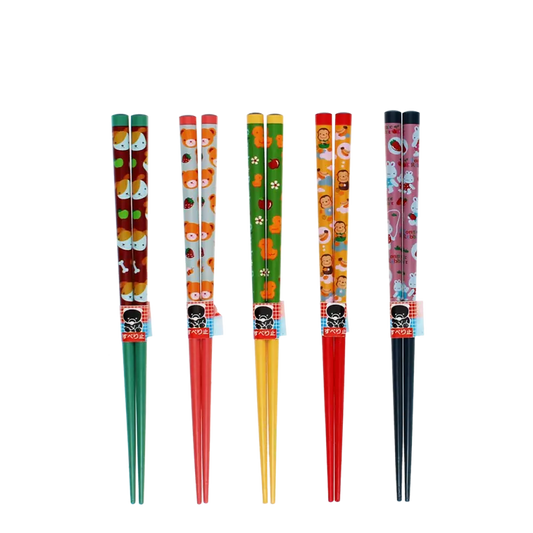 Rex London - Children's bamboo chopsticks (pack of 5 pairs) - Super cute animals