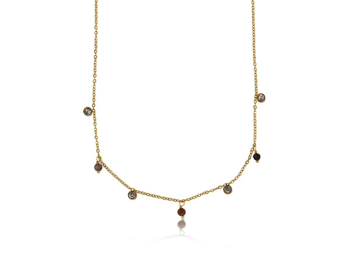Louise Stainless Steel Delicate Necklace - Big Metal London