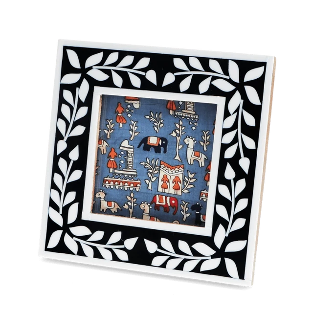Rex London - Square Resin Picture Frame (Navy Blue)