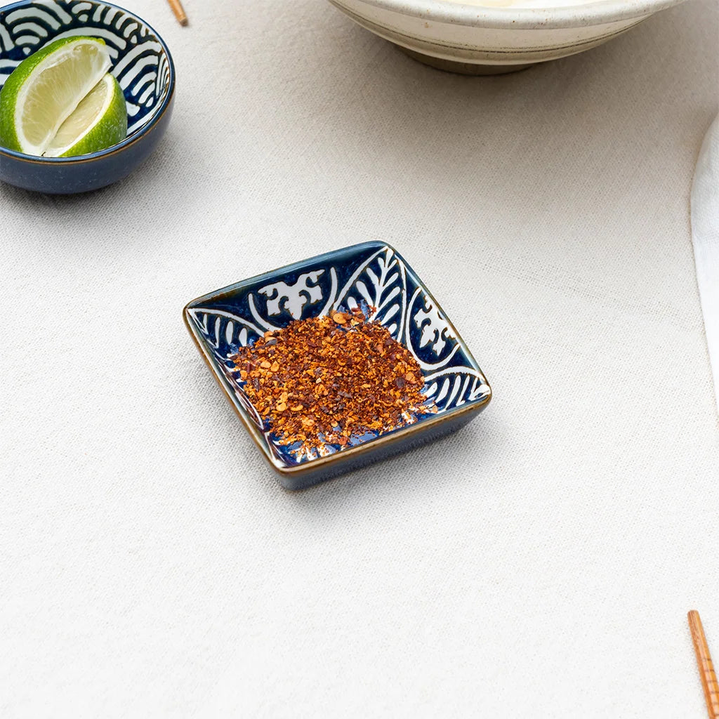 Rex London - Square ceramic dipping bowl - Leaf