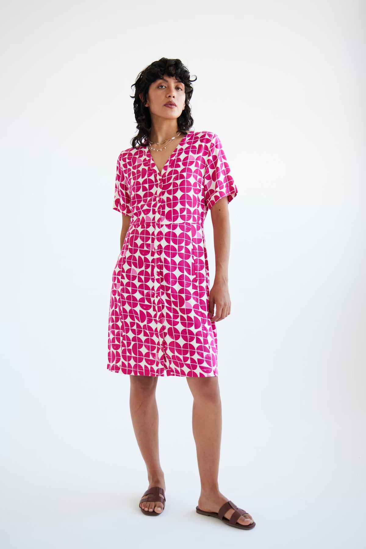ICHI - IHNASREEN Dress in love potion graphic aop