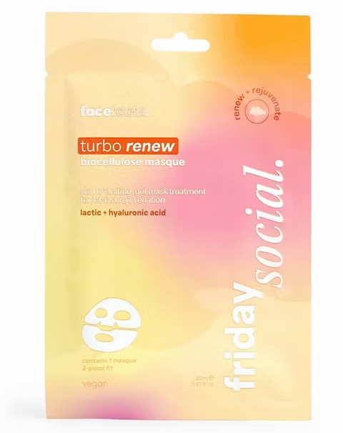 Face Facts - Friday Social Biocellulose Masque Turbo Renew