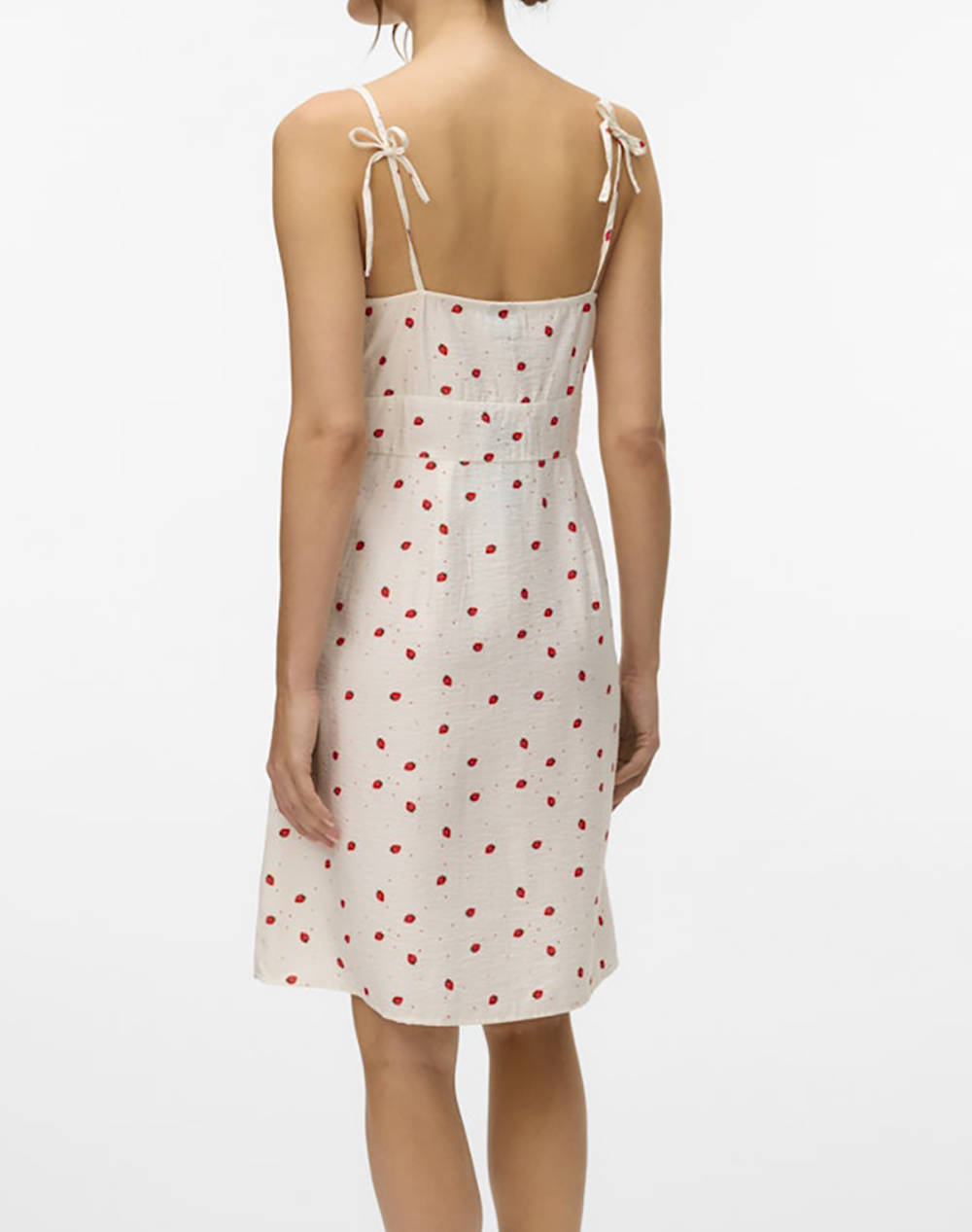 VERO MODA VMODETTE Short Dress in Strawberry Cream