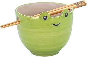 Saa & Belle Frog Noodle Bowl - With Chopsticks