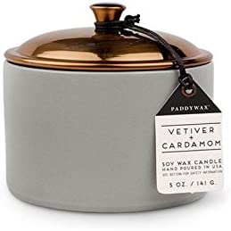 Vetiver & Cardamom Soy Wax Candle Pot - Small