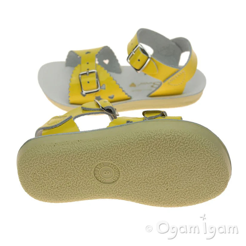Sun-San Salt Water Sandals - Sweetheart Yellow Patent