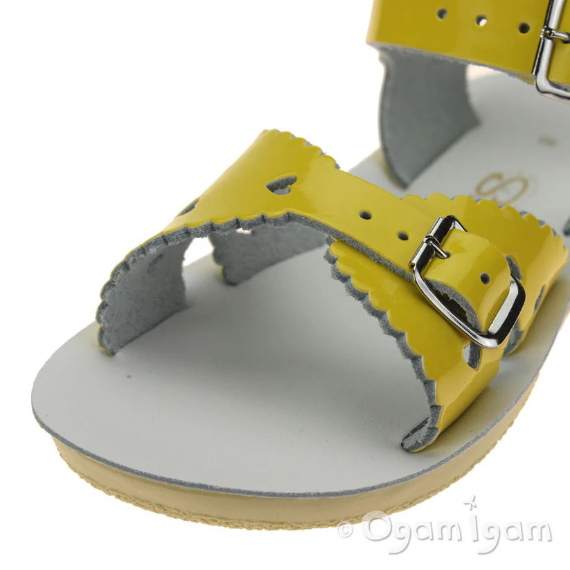 Sun-San Salt Water Sandals - Sweetheart Yellow Patent