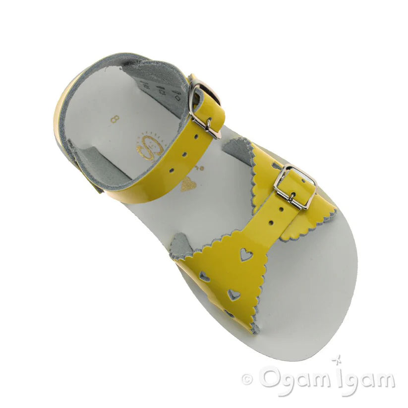 Sun-San Salt Water Sandals - Sweetheart Yellow Patent