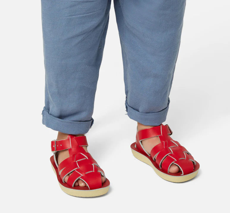 Sun-San Salt Water Sandals - Sharks Red