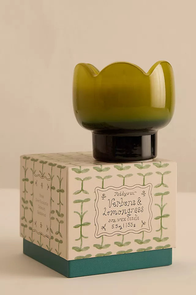 Paddywax Tulip Verbena & Lemongrass Glass Candle
