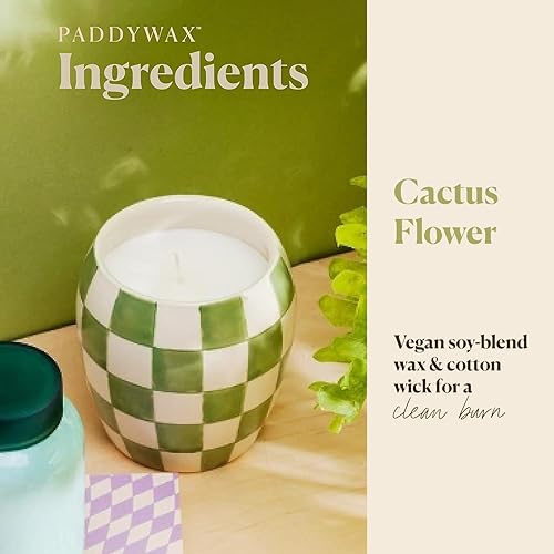 Paddywax Checkmate Scented Candle - Cactus Flower