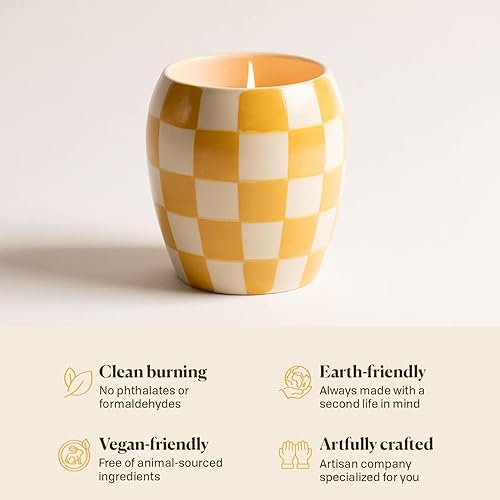 Paddywax Checkmate Scented Candle - Golden Amber