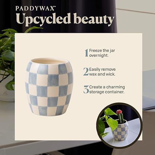 Paddywax Checkmate Scented Candle - Cotton + Teak