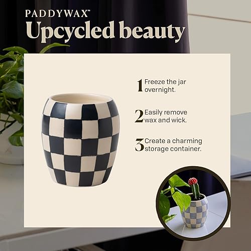 Paddywax Checkmate Scented Candle - Black Fig + Olive