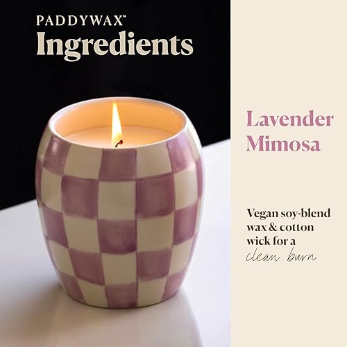 Paddywax Checkmate Scented Candle - Lavender Mimosa