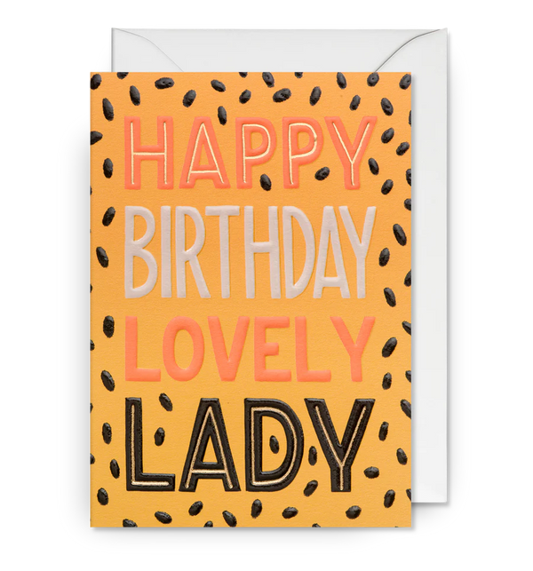 Happy Birthday Lovely Lady Card