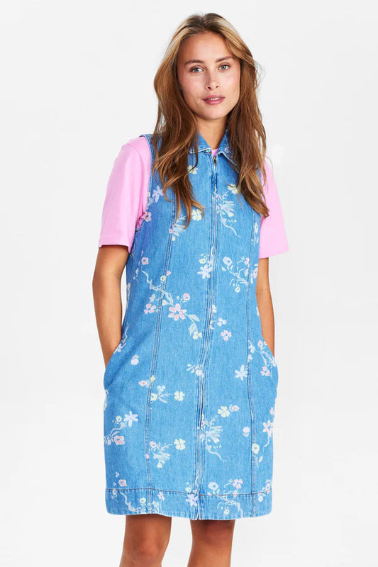 Numph NUPETRA SL DRESS - Light Blue Denim