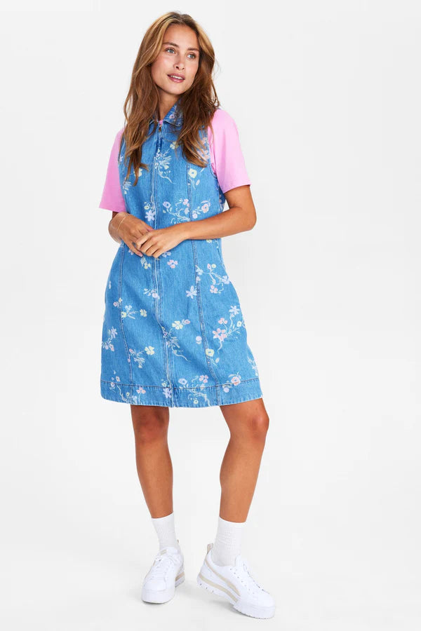 Numph NUPETRA SL DRESS - Light Blue Denim
