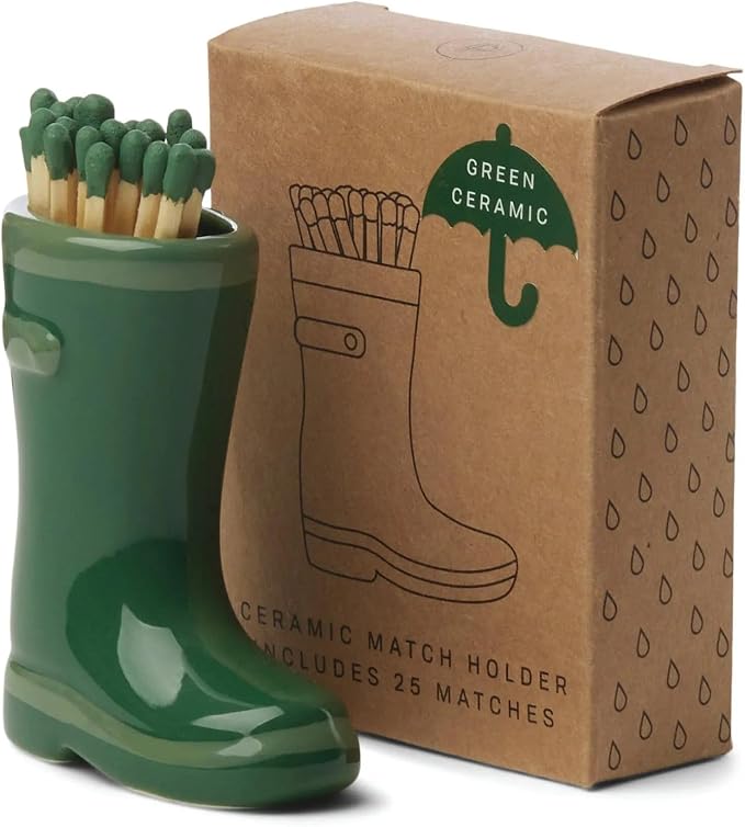 Paddywax - Ceramic Match Holder Included 25 Matches