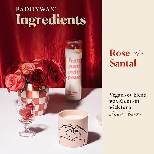Paddywax Checkmate Scented Candle - Rose + Santal