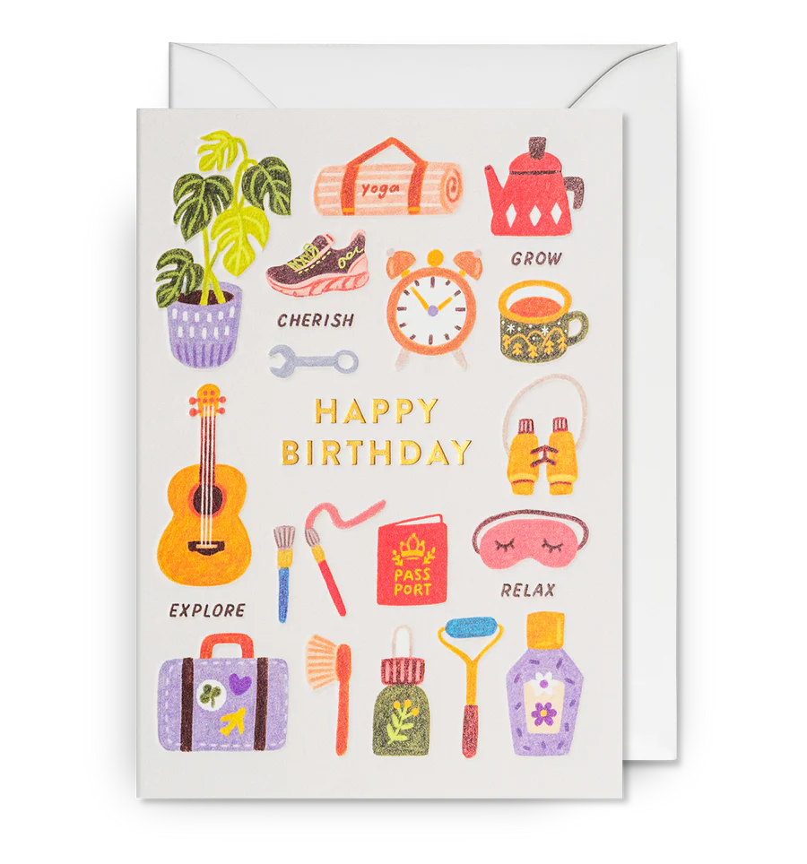 Cherish & Explore Birthday Card
