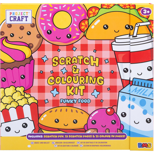 RMS - Children Scratch and Colouring Funky Food