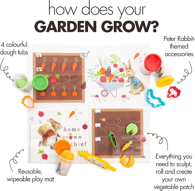 RMS - Peter Rabbit Vegetable Garden Dough Playset