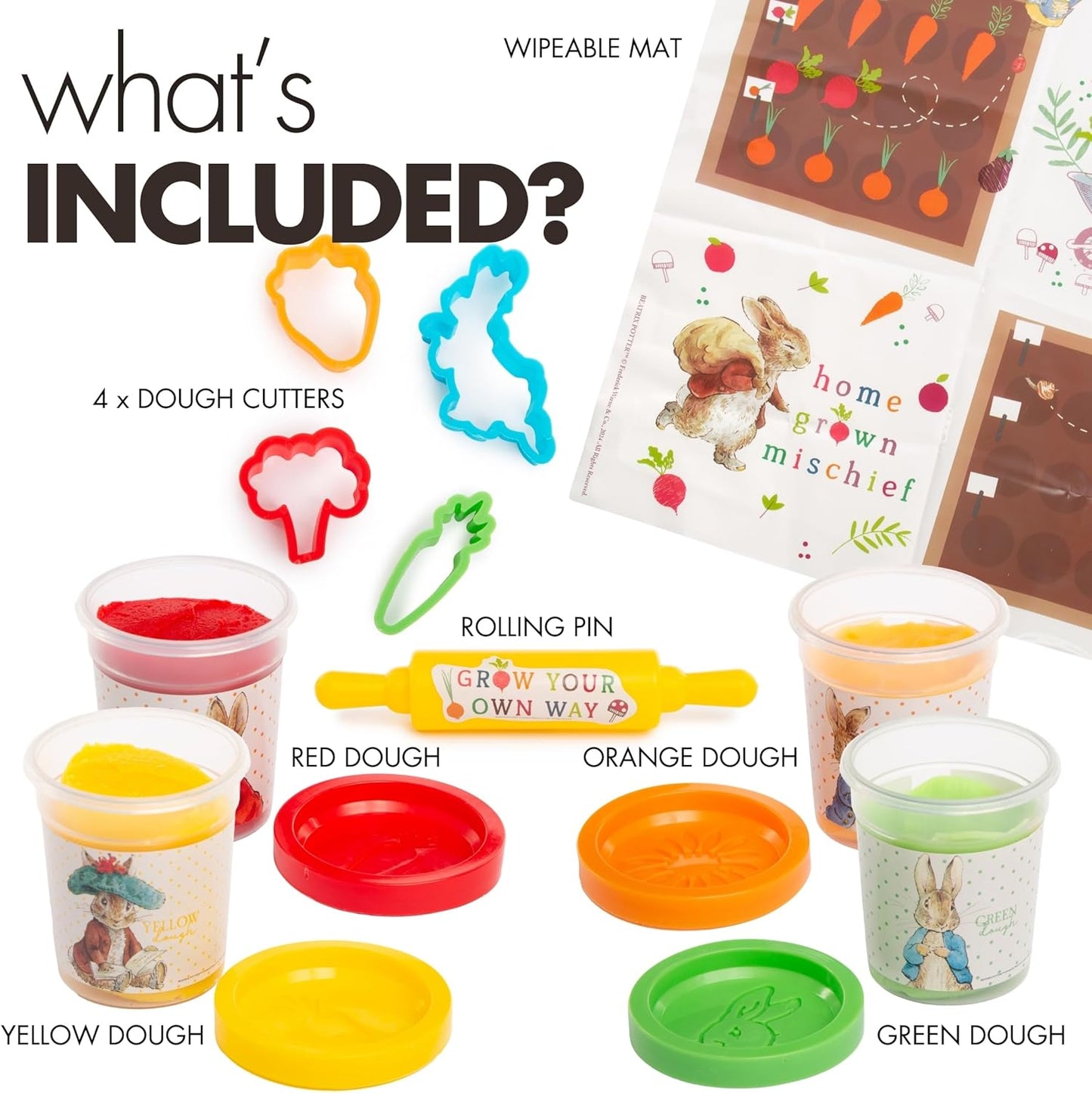 RMS - Peter Rabbit Vegetable Garden Dough Playset