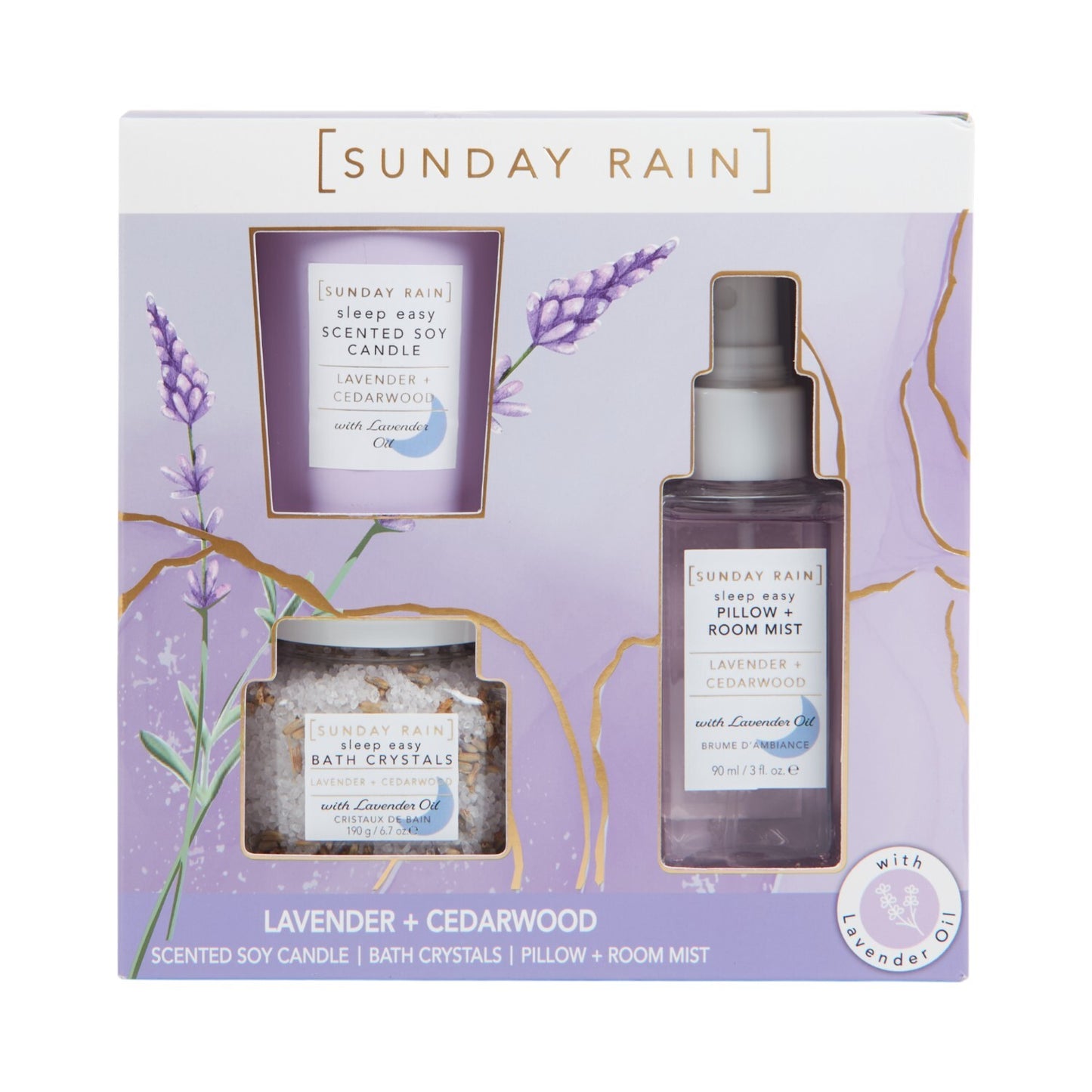 Sunday Rain - Lavender + Cedarwood Trio