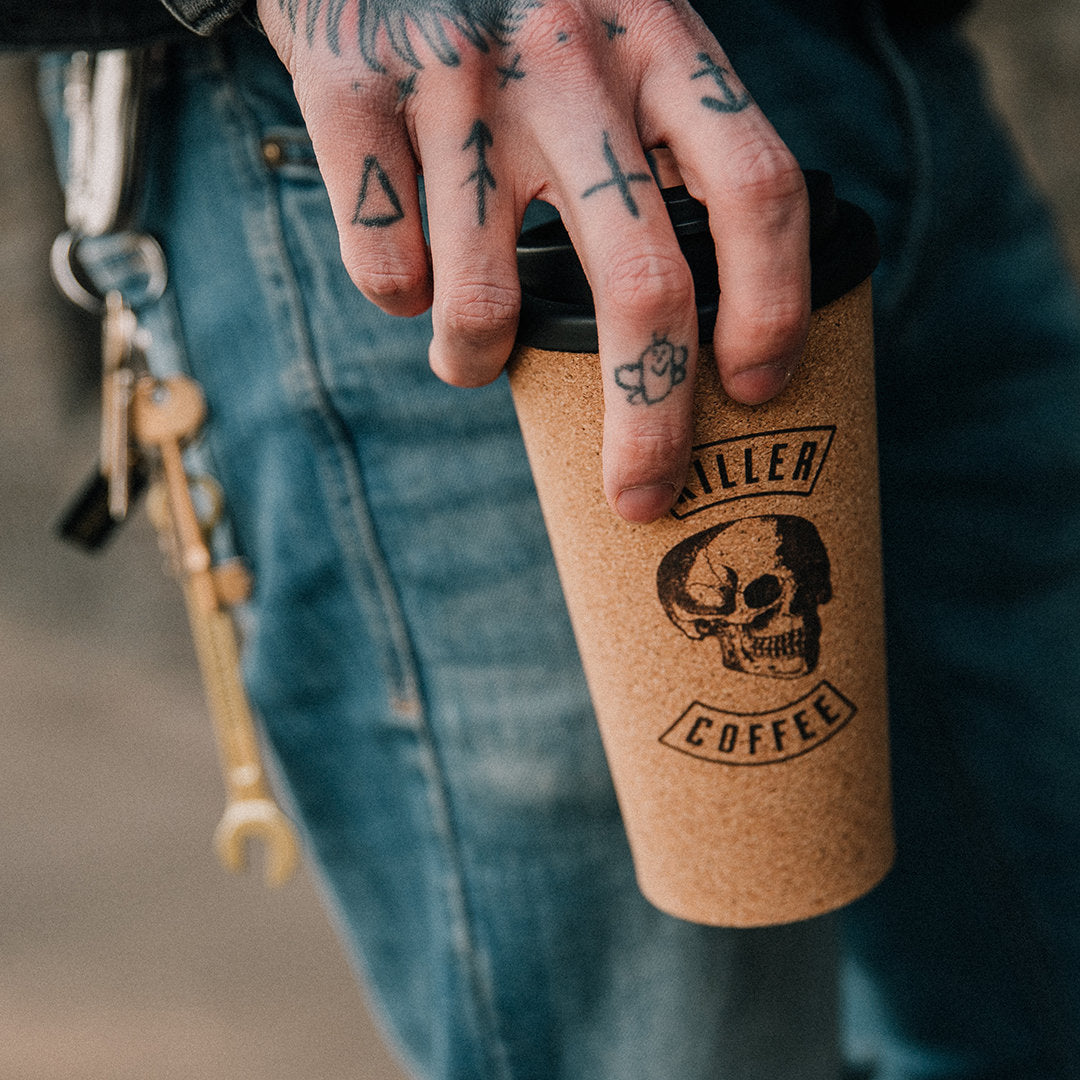 IRON & GLORY - Killer Coffee Reusable coffee cup