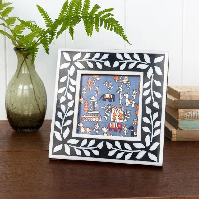Rex London - Square Resin Picture Frame (Navy Blue)