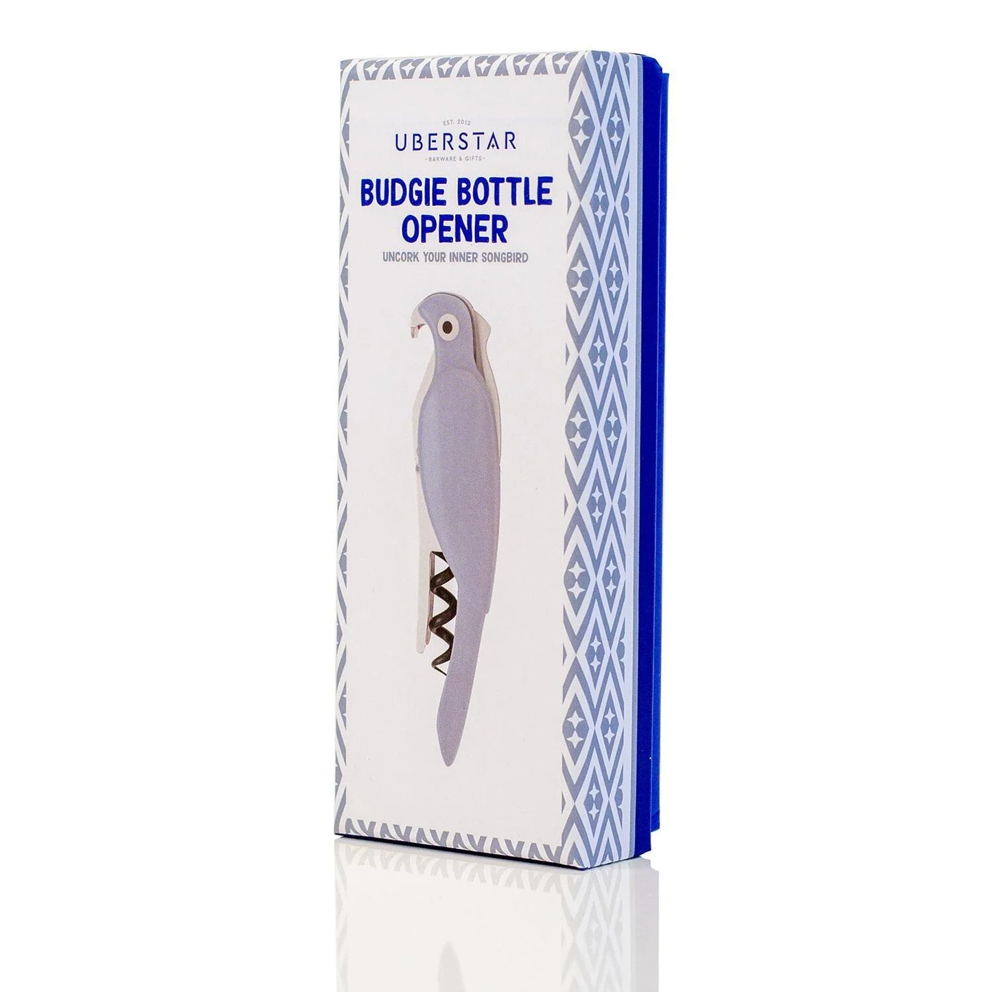 UBERSTAR - Budgie Bottle Opener - Blue