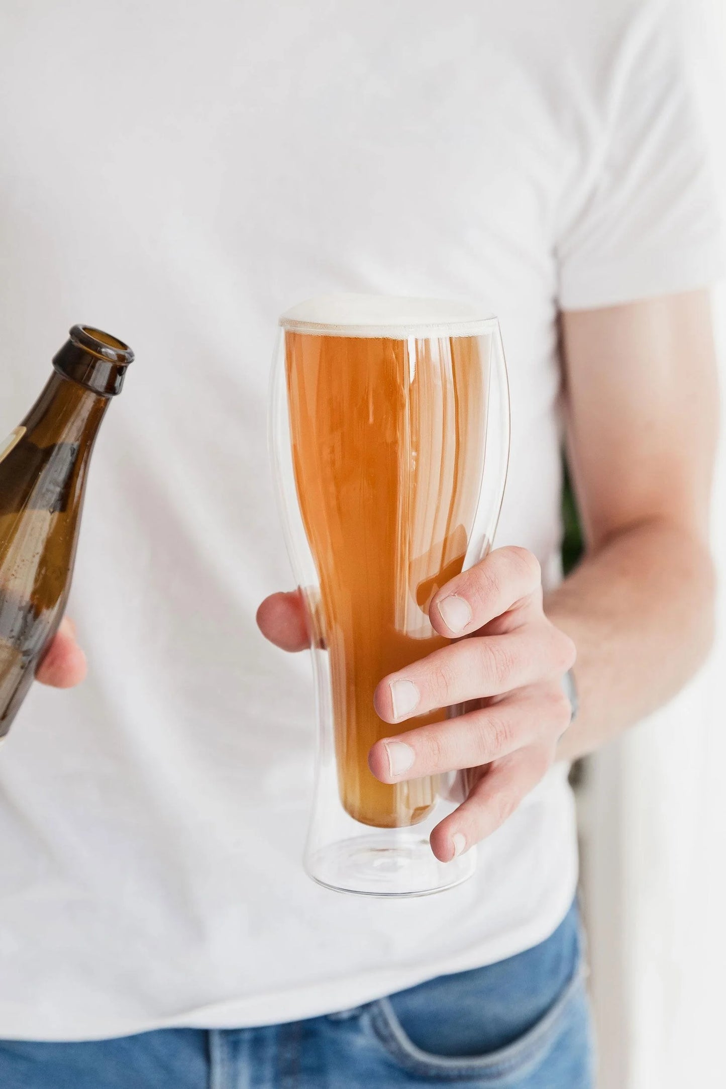 Double Wall Beer Glass