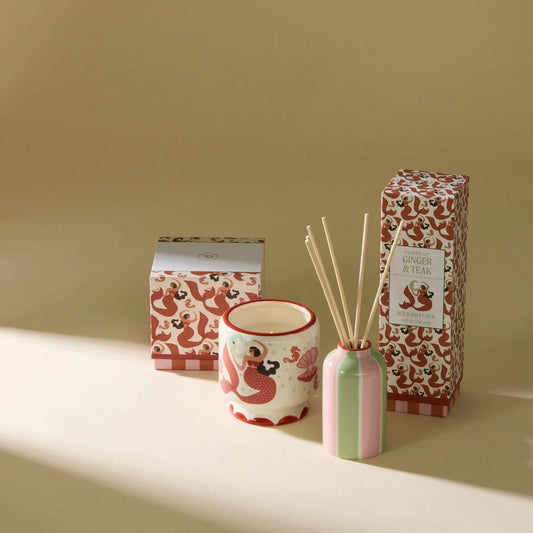 Paddywax - Adopo Mermaid & Moon Candle - Ginger & Teak